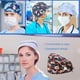thumbnail image 3 of Paquete De 4 Gorros De Trabajo Para Enfermera, Servicio Prolongado, Color Puro, Botón Pulido Opaco, Gorros De Trabajo Multifuncionales Unisex, Uniformes De Trabajo Guardurnaity AP008643-25, 3 of 5