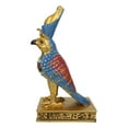 thumbnail image 3 of Egyptian God Horus Falcon Bird With Pschent Crown On Royal Pedestal Figurine, 3 of 7