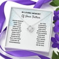 thumbnail image 4 of Loss Of Father Gift - Love Knot Necklace, Father Remembrance, Mourning, Gift For Daughter, Bereavement Keepsake, Grieving, Passing, Sympathy Gift, 4 of 9