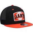 thumbnail image 3 of Men's New Era Black/Orange San Francisco Giants Logo Zoom Trucker 9FIFTY Snapback Hat, 3 of 5