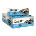 thumbnail image 3 of Quest Dipped Protein Bars, Low Sugar, High Protein, Cookies and Cream, 12 Count, 3 of 8
