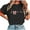 Black, variant on My Order Ladies Love Heart Print Short Sleeve Round Neck Tees Fashion Valentine Top My Items