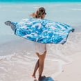 thumbnail image 3 of 4Monster Microfiber Beach Towel, Quick Dry Lightweight Towel, Large, WaveB, 3 of 6