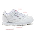 thumbnail image 2 of Zapatos Reebok Classic Leather Kids Sneakers White 9 Toddler, 2 of 6