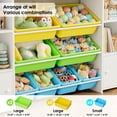 thumbnail image 5 of Homfa Kids Toy Organization Cubby Bookcase with 8 Bin, 2 Door White Storage Organizer Bookshelf for Children Room Playroom, 5 of 7