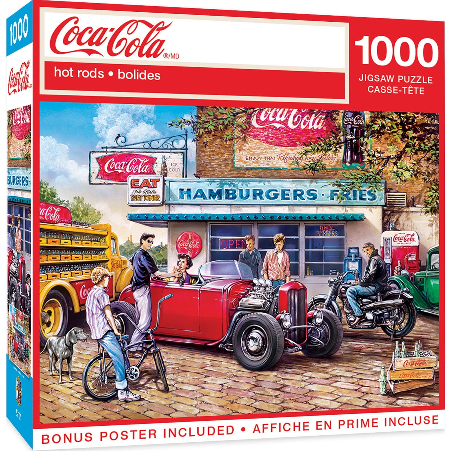 MasterPieces Coca-Cola Diner 1000 Piece Jigsaw Puzzle, 19.25