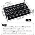 thumbnail image 6 of 24 Shot Glass Tray Holder Bar Acrylic Shot Glasses Holders Wine Glass Cup Serving Tray Cups Organizer Shot Glass Display Bar Accessories, 6 of 9