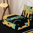 thumbnail image 5 of Homewish Green Ice Cream Drip Zipper Full Size Comforter Sets with Fitted Sheet and 2 Pillowcases,Baseball Sport Lover Zipper Bedding Set For Kids Boys,Black Reversible,4-Piece, 5 of 7