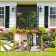 thumbnail image 5 of Fazzn Raised Garden Bed with Trellis, Large Outdoor Planter Trellis Box with Drainage Holes and Wheels for Climbing Plants.(Black）, 5 of 7