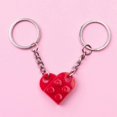 thumbnail image 5 of "Heart Keyring Keychain Made Bricks Perfect Valentine's Day Gift Best", 5 of 5