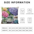 thumbnail image 5 of JEUXUS Hopyeer Rustic Romantic Outdoor Floral Decor Throw Pillow Covers Hydrangea Flowers Bird Nest Bottle Dragonflies Butterflies Pillowcase Home Sofa Cushion Cover, 5 of 5