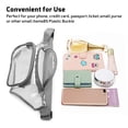 thumbnail image 2 of Riñonera transparente aprobada por el estadio - Riñoneras para mujeres y hombres Bolsa de cintura linda resistente al agua Monedero transparente Bolsa de cinturón ajustable transparente para, 2 of 5