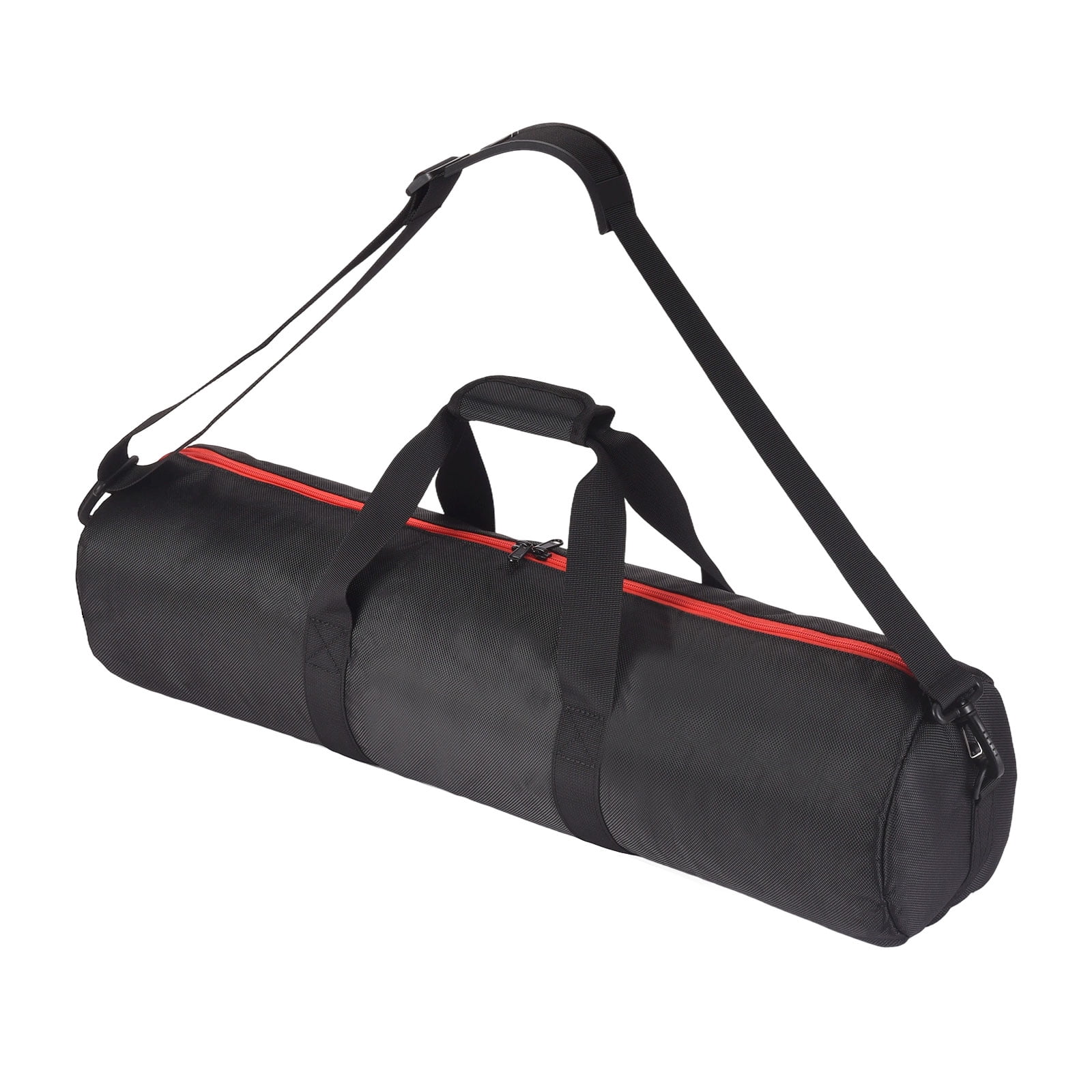 Uxcell 26 Inch Tripod Monopod Case Bag - Nylon Folding Chair Storage Bag Camping Bag Replacement Tripod Carrying Case with Shoulder Strap for Outdoor Travel Camping, Black Red