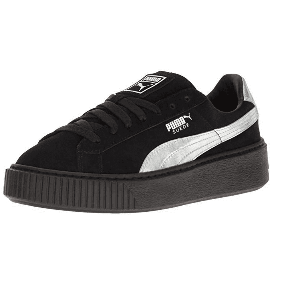 PUMA Puma Women's Platform Explos Suede Black / AnkleHigh Fashion Sneaker 8.5M Walmart