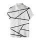 thumbnail image 3 of Playeras Y Camisas Para Hombre Hombres Casual Manga corta Primavera Verano Turndown Neck 3D Impreso Camisas Moda Top Blusa Camisas (White, S), 3 of 4