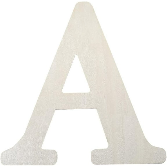 14.6 x 15.6 Inch Letter A Wooden Sign Wood Letter Words Cut Outs MDF Blank Unfinished Paintable White Large Alphabet Piece Board for Birthday Wedding Christmas Wall Home Party DIY