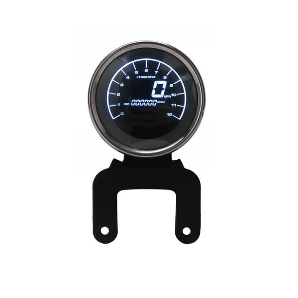 Cuentakilómetros De Motocicleta Con Retroiluminación Led, Medidor De Velocidad De Motocicleta Multifuncional, Tacómetro, Forma De Esfera Redonda, Indicador De Combustible, Indicador De Temperatura Kearding VI005945-00