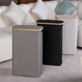 thumbnail image 4 of Laundry Basket with Lid, Furenl Easyday Laundry Hamper with Lid Clothes Hamper with Removable Laundry Bag and Handle Foldable Laundry Hamper for Laundry Room Bathroom Bedroom, A Laundry Basket, 4 of 6
