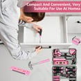 thumbnail image 4 of EASTIN Ensemble d'Outils Ménagers Trousse d'Outils de Réparation pour la Maison Rose Ensemble d'Outils pour Femmes avec Étui Acier Rose 3,19 Lb 37 Pcs, 4 of 10