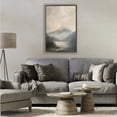 thumbnail image 2 of Stupell Industries Misted Mountain Lake Scene Brown Framed Floater Canvas Wall Art, design by Petal Prints Design, 2 of 9