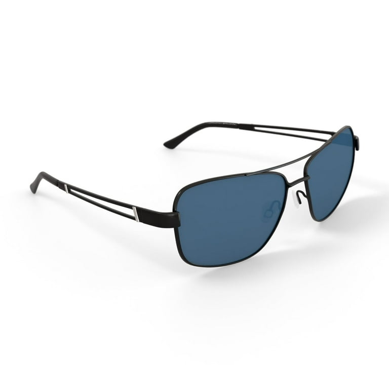 DNA Polarized Rx'able Sunglasses, Unisex, A3016, Black, 63-12-126