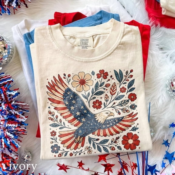 4th July 250th Year Shirts, Patriotic Eagle America Graphic Tee, Americana Celebration Shirt, Comfort Colors USA Gift Tee
