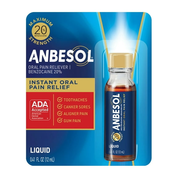 Anbesol Maximum Strength Instant Pain Relief 0.41floz