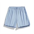 thumbnail image 2 of FRSASU Mens Athletic Running Shorts with Compression Liner Quick Dry Ice Silk Sports Gym Hiking Shorts with Pockets Blue, 2 of 5