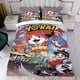 thumbnail image 4 of Yokai Watch Conjunto de sábanas temático, trío de piezas, cómodo y amigable con la piel, diseño único, regalo de decoración para el hogar para familiares, amigos y fans, 90 cm * 190 cm, 4 of 6