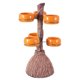 thumbnail image 2 of Cateissary Calabaza de Halloween Snack Bowl Stand Snack Basket con 3 cuencos en forma de calabaza para fiestas de cumpleaños panadería Navidad Kits de decoración para fiestas No.1 Cateissary HA027574-01, 2 of 6