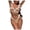 Pink, variant on vigerkar Womens Two Piece Swimsuit Bralette Plunge Ribbed Ruffle Edge Bow Detail (Yellow, S)