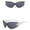 Dark Gray, variant on Daily Use Glasses Unisex Rimless Star Wrap Around Sunglasses Y2K Millennium Retro Fashion PC Eyewear for Men Women