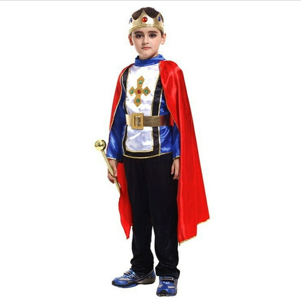 Boys Prince Charming Costume King Cosplay Outfit Set Kids