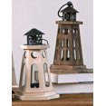 thumbnail image 4 of Vintage Decorative Lantern Candle Holder Wooden Rustic Farmhouse Wedding Centerpiece Lantern for Table Top Mantle Wall Hanging Display Party Home Decor Indoor Outdoor Christmas, 4 of 4
