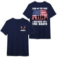thumbnail image 4 of FLAGWIX Patriotic Gifts For Men - Land Of The Free Because Of The Brave, 4th Of July Gifts - Mens Shirts, 4 of 6