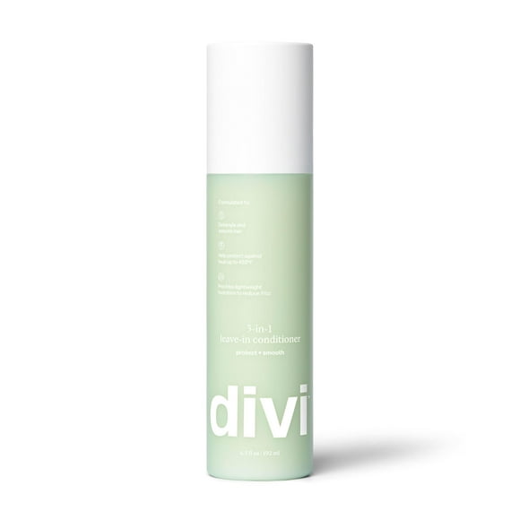 divi 3-in-1 Leave-In Conditioner - Lightweight Formula to Detangle and Hydrate Hair While Protecting Against Heat - 6 Fl Oz