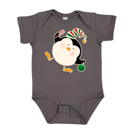 

Inktastic Happy Christmas Penguin Gift Baby Boy or Baby Girl Bodysuit