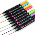 Colorful Pen With Double Head 10ml Metal Pearlescent Soft Pen Art