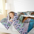 thumbnail image 4 of Homewish Boho Texas Stars Queen Comforter Set,Rustic Flower Floral Bedding Sets,Colorful Graffiti Striped Bedding Comforter Set For Girls Boys,Ultra Soft Home Decor,3 Pieces, 4 of 8