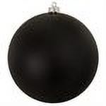 Matte Jet Black Commercial Shatterproof Christmas Ball Ornament 6" (150mm) - image 2 of 2