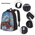 thumbnail image 3 of Balery Cartoon Train Hot Air Balloon Mochila Escolar 3 en 1 para Niños - Mochila Resistente con Lonchera Térmica y Estuche - Mochila Escolar para Niños y Niñas, 3 of 7