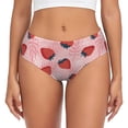 thumbnail image 1 of Balery Strawberries Ropa Interior de Algodón para Mujer con Dibujo – Braguitas Cómodas y Elásticas, Estilo Clásico-Small, 1 of 6