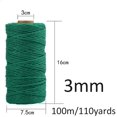 thumbnail image 3 of 100m Colorful Multicolor Macrame String,Artisan Twisted Craft Cotton Cord,Wedding Decorative Supply Cotton Rope Home Textile(Blue), 3 of 7