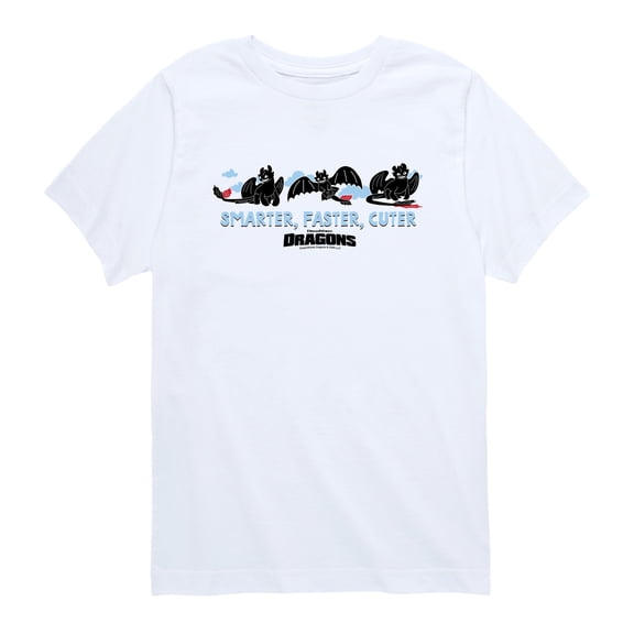 How to Train Your Dragon - Smarter, Faster, Cuter Toothless - Toddler Boys Short Sleeve Graphic T-Shirt