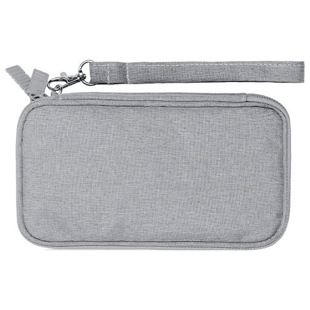 Organizador de dispositivos electrónicos, bolsa organizadora de cables de viaje, funda impermeable de doble capa para cables, teléfono y cargador.