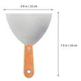 thumbnail image 3 of Shisuyan 6 Pcs Steel Putty Cutter Polished Scraper Practical Portable Blades Trowel Tool, 3 of 8