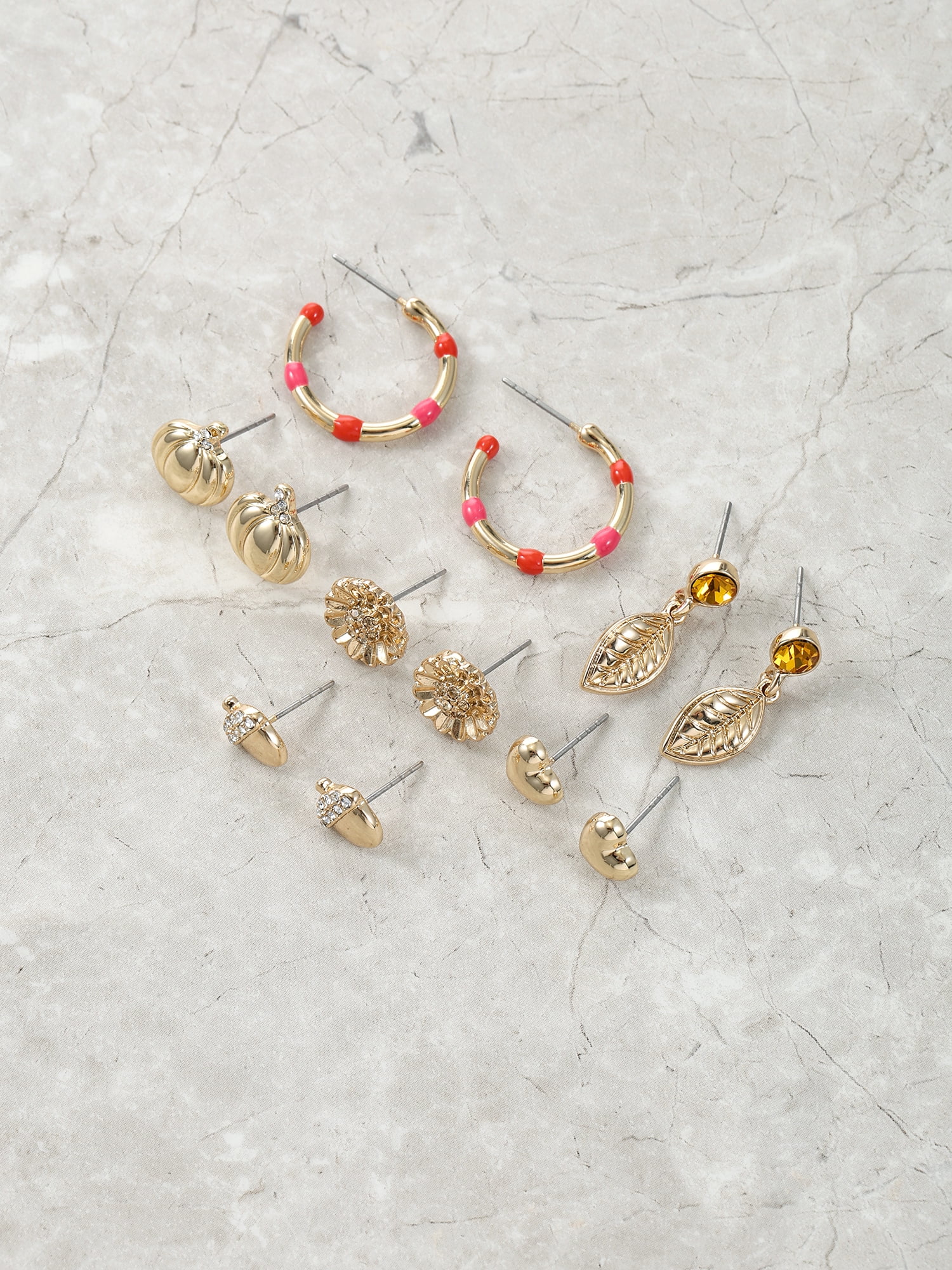 Packed Party Women's Autumn Vibes Earring Set, 6 Pairs