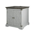 thumbnail image 3 of FESTIVO Farmhouse End Table with Charging Station - Gray, 3 of 10