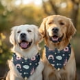 thumbnail image 2 of Dog Bandana 2 Pack,Dark Blue Princess Castle Pattern Bandanas for Dogs,Cat Bandana,Small/ Large Dog Bandana 2 Size,Dog Bandanas, 2 of 6