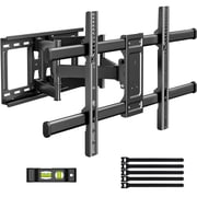 MountFTV Full Motion TV Wall Mount Bracket for 37"-90" TVs, Holds up to 132 lbs, Max 600x400mm, Fits 8″/12″/16″ Wood Studs